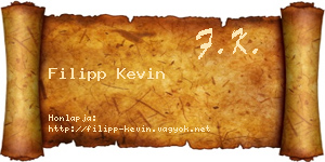 Filipp Kevin névjegykártya